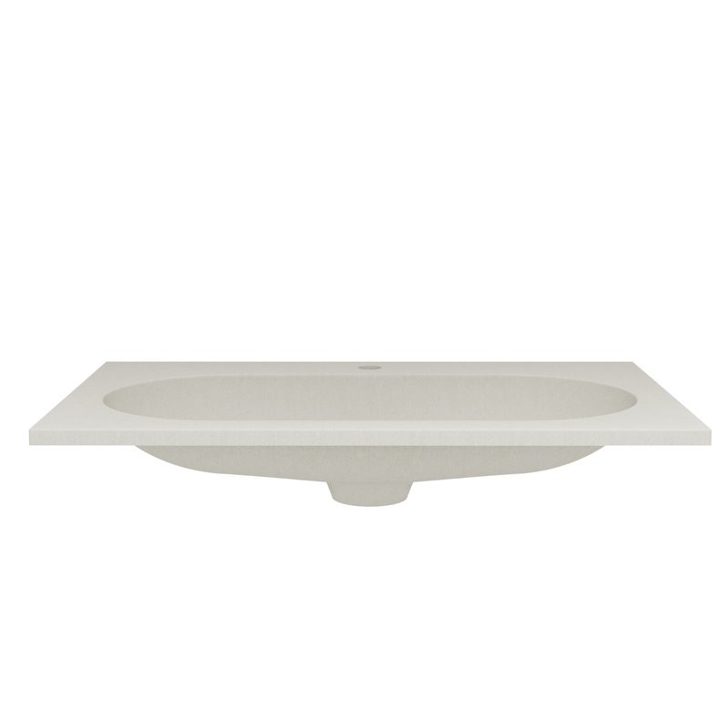 Тумба с раковиной Vincea Welle 80 m.beige soft-touch, раковина VCB-4H800J жасмин