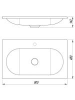 Тумба с раковиной Vincea Welle 80 m.beige soft-touch, раковина VCB-4H800J жасмин