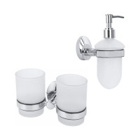 Набор Стакан Fixsen Europa FX-21807, двойной + Дозатор FX-21812