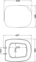 Комплект Унитаз подвесной BOCCHI Fenice 1166-001-0129 белый + Крышка белая, с микролифтом + Инсталляция VitrA V-Fix Core + Кнопка 740-0680 хром