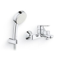 Душевой комплект Гарнитур Grohe Tempesta Cosmopolitan 26084002 + Смеситель BauEdge 23605000