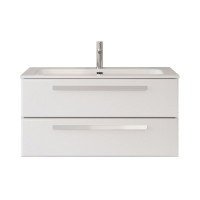 Тумба под раковину без столешницы Cezares Eco Cer-N 100 bianco opaco, ручки сатин