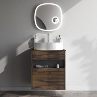 Мебель для ванной комнаты AM.PM Func 60 дуб крафт, со столешницей, раковина M8FWCC20561WG