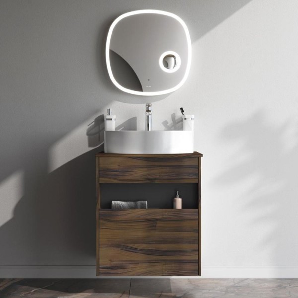 Мебель для ванной комнаты AM.PM Func 60 дуб крафт, со столешницей, раковина M8FWCC20561WG