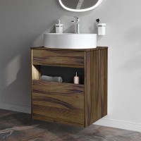 Мебель для ванной комнаты AM.PM Func 60 дуб крафт, со столешницей, раковина M8FWCC20561WG