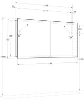 Мебель для ванной комнаты AQUATON Лондри 60 L, дуб сантана, белый