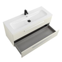 Тумба под раковину без столешницы Cezares Eco Cer-N 120 брашированная альпака, ручки сатин