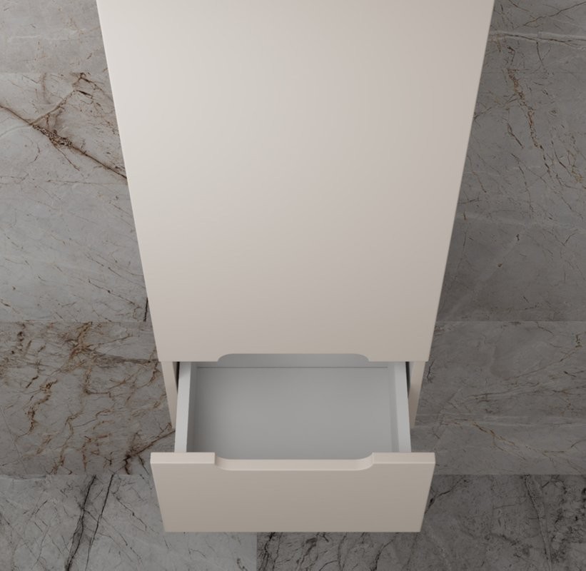 Шкаф-пенал для ванной Style Line Матис 36 Plus подвесной, крем