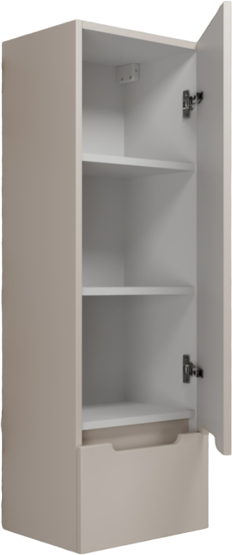 Шкаф-пенал для ванной Style Line Матис 36 Plus подвесной, крем