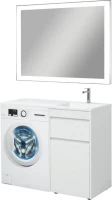 Тумба с раковиной Aquanet Токио 48 1 ящик, c бельевой корзиной R