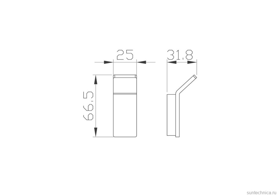 Крючок Wonzon & Woghand Lotte WW-8315A-BGM темный графит, на шурупах