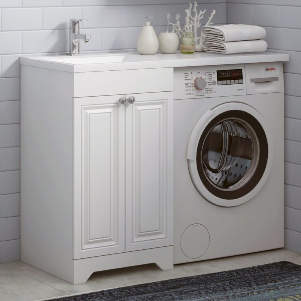 Тумба с раковиной Corozo Леон 110 под стиральную машину L