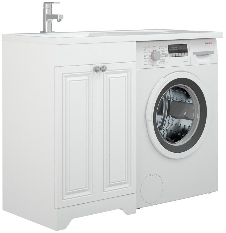 Тумба с раковиной Corozo Леон 110 под стиральную машину L