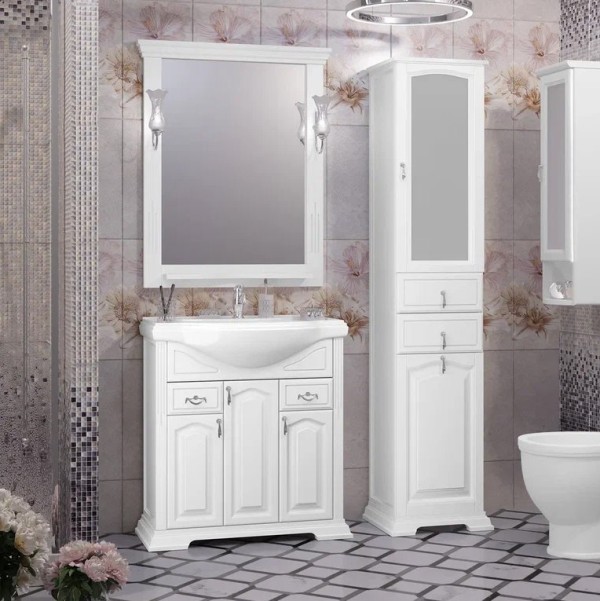 Мебель для ванной комнаты Opadiris Риспекто 80 белая