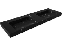 Раковина Armadi Art Flat Nero Marquina 140 с кронштейнами Раковина Armadi Art Flat Nero Marquina 140 с кронштейнами