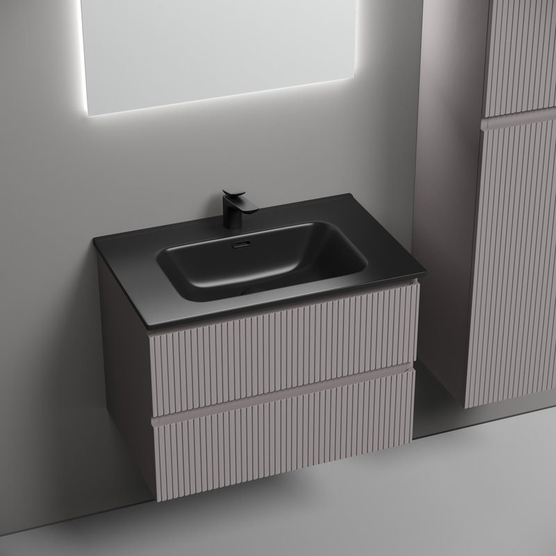 Тумба с раковиной Sancos Snob T 70 doha soft, раковина CN7007MB