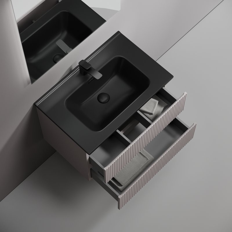 Тумба с раковиной Sancos Snob T 70 doha soft, раковина CN7007MB