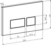 Комплект Унитаз подвесной STWORKI Молде 7551N003-7700 безободковый + Крышка 801-003-019 с микролифтом + Инсталляция EWRIKA ProLT 0026-2020 + Кнопка 0040 хром матовый