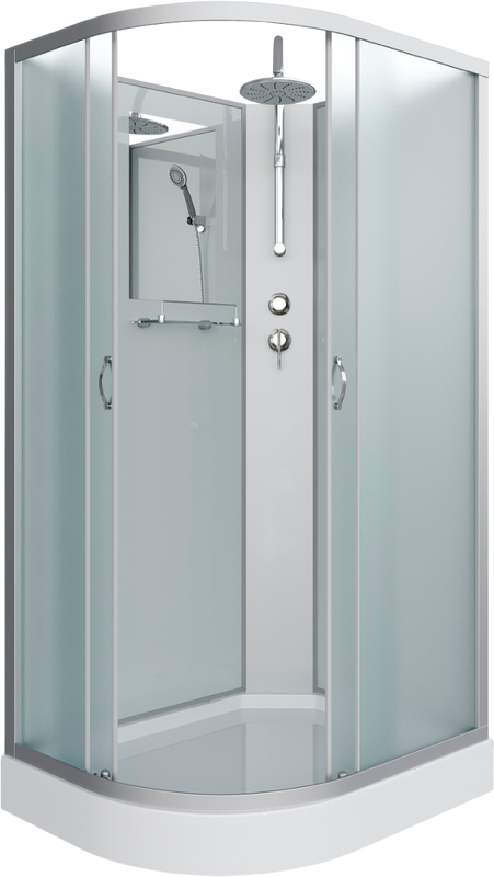 Душевая кабина Niagara Classic NG-3312-14RBKT 120х80 см, без крыши, с тропическим душем