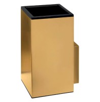 Стакан для ванной Colombo Design MiniQ B5002.OM настенный, золото, пластиковый Стакан для ванной Colombo Design MiniQ B5002.OM настенный, золото, пластиковый