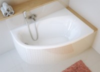 Акриловая ванна Excellent Kameleon R 170x110 см, угловая, правая, пристенная, белая, асимметричная, с каркасом
