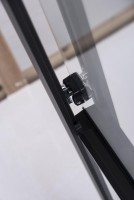 Душевой уголок Niagara Nova NG-6888-08 BLACK 80x80, профиль черный, стекло прозрачное