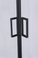 Душевой уголок Niagara Nova NG-6888-08 BLACK 80x80, профиль черный, стекло прозрачное
