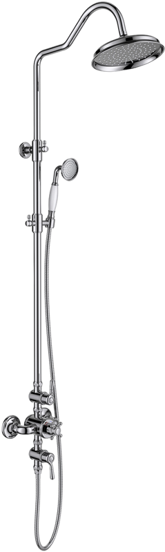 Душевая стойка AQUATEK Классик AQ2563CR с термостатом, хром