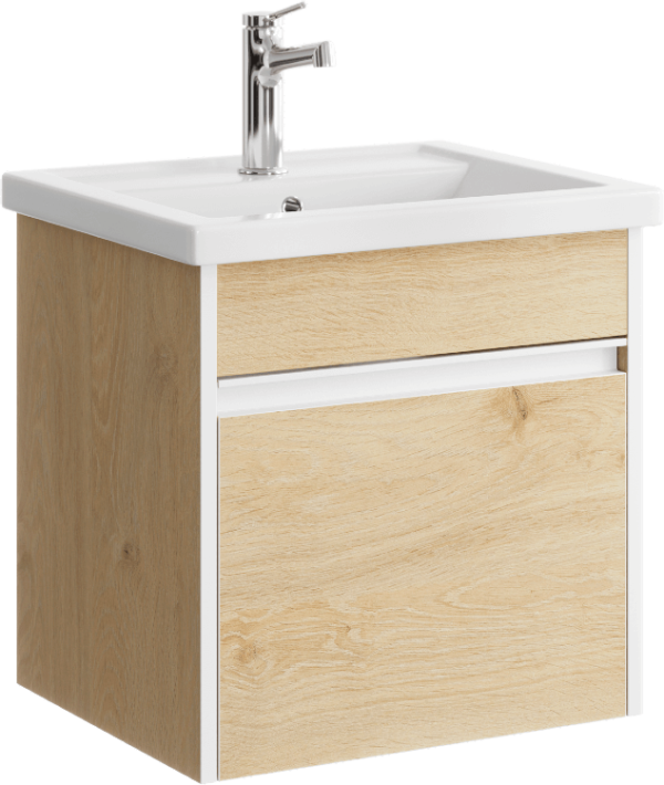 Тумба под раковину Aqwella Urban 50, подвесная, дуб давос