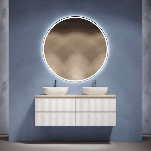 Мебель для ванной комнаты Sancos Snob T 140 bianco, столешница бежевая TT140A2X, раковина CN6009