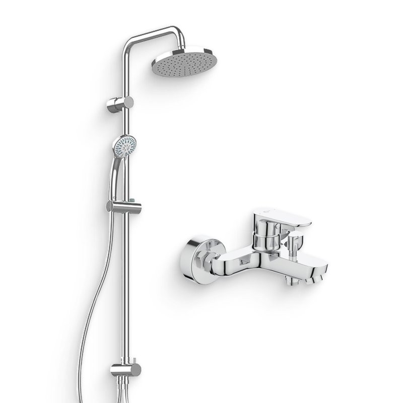 Душевой комплект Смеситель Ideal Standard Cerafine O BC500AA + Стойка IdealRain A6281AA