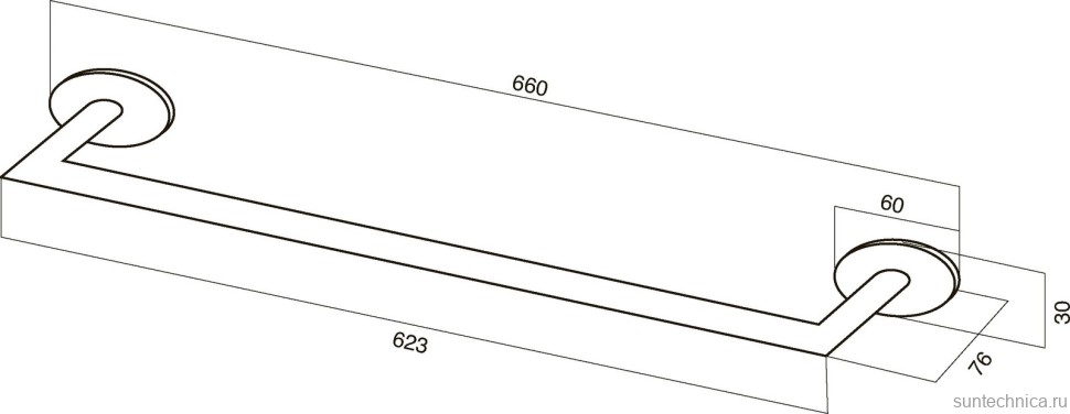 Держатель для полотенец AM.PM Awe A15346400 хром