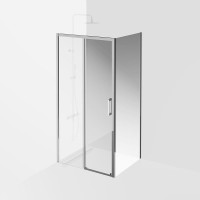 Душевой уголок KERAMA MARAZZI Vetro 100х80 см, раздвижная дверь, профиль хром
