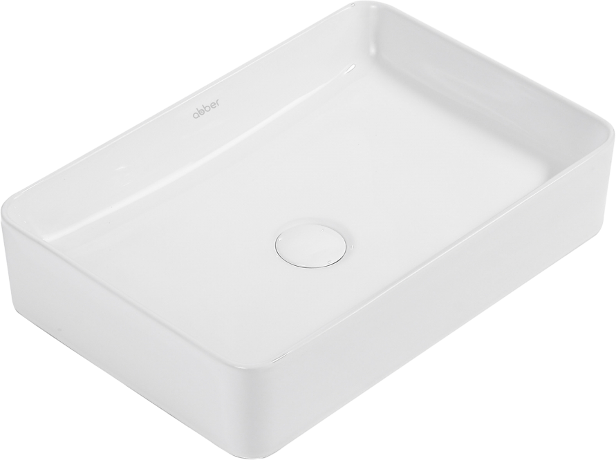 Накладная раковина Abber Rechteck AC2207 белая