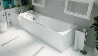 Акриловая ванна 1MarKa Elegance 120x70 см, пристенная, белая, на ножках