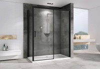 Душевой уголок Abber Komfort AG93170B-S92B 170x90, профиль черный, стекло прозрачное