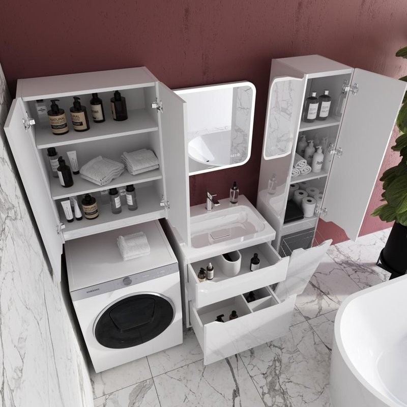 Шкаф Style Line Марелла 60 антискрейтч белый глянец