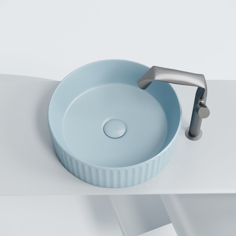 Накладная раковина Ceramicanova Element CN6057ML голубой матовый