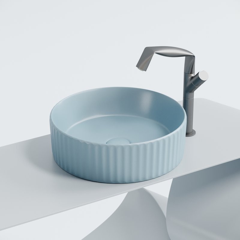 Накладная раковина Ceramicanova Element CN6057ML голубой матовый