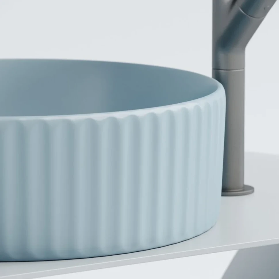 Накладная раковина Ceramicanova Element CN6057ML голубой матовый