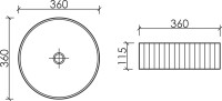 Накладная раковина Ceramicanova Element CN6057ML голубой матовый