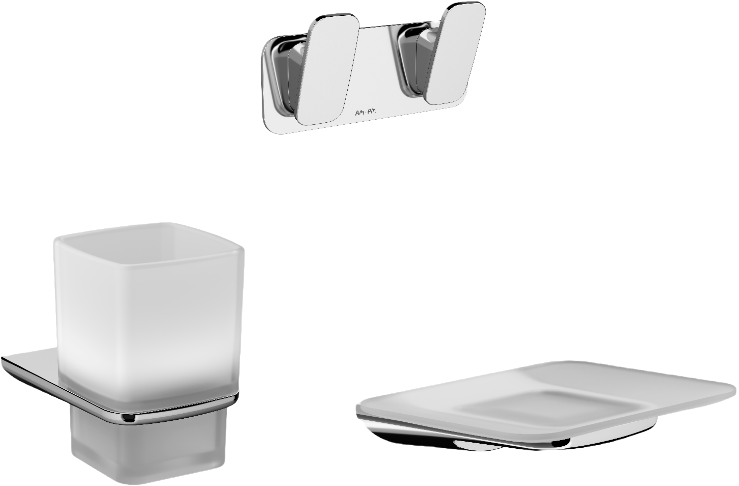 Набор Мыльница AM.PM Inspire V2.0 A50A34200 + Стакан A50A34300 + Крючок A50A35600