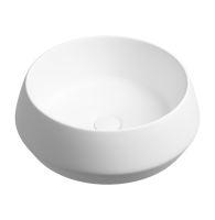 Раковина накладная Ceramicanova Maya круглая 40 см цвет белый матовый CN12004MW