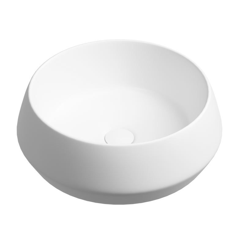 Раковина накладная Ceramicanova Maya круглая 40 см цвет белый матовый CN12004MW