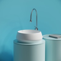 Раковина накладная Ceramicanova Maya круглая 40 см цвет белый матовый CN12004MW