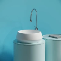 Раковина накладная Ceramicanova Maya круглая 40 см цвет белый матовый CN12004MW