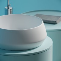 Раковина накладная Ceramicanova Maya круглая 40 см цвет белый матовый CN12004MW