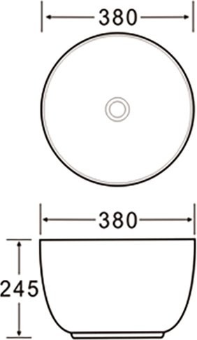 Накладная раковина SantiLine SL-1110BM голубая матовая