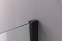 Душевой уголок Esbano ESR-7190B 100х80 см, профиль черный, стекло прозрачное