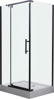 Душевой уголок Esbano ESR-7190B 100х80 см, профиль черный, стекло прозрачное